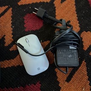 Microsoft surface pro charger and mouse